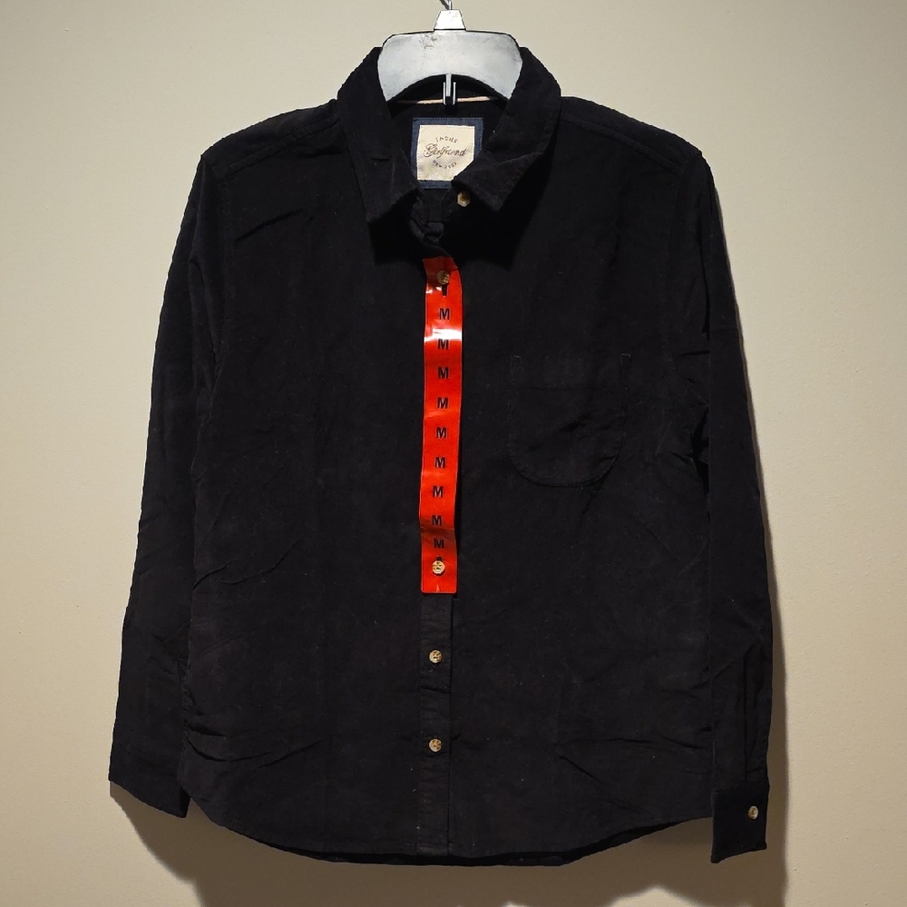 NWT Elegant Velvet Button-Down Shirt for Women - 2 Colors Available